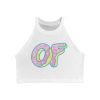 Bandana Donut Logo Cropped Tank-Odd Future