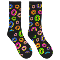 Allover Donut Socks - Black/Multi-Odd Future