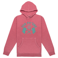 Checkered Flag Embroidered Pullover Hoodie - Pink-Odd Future