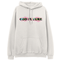 Spray Paint Stencil Pullover Hoodie - Bone-Odd Future