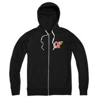 OF Classic Logo Zip Hoodie - Black-Odd Future