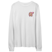 Dripping Logo Longsleeve- White-Odd Future