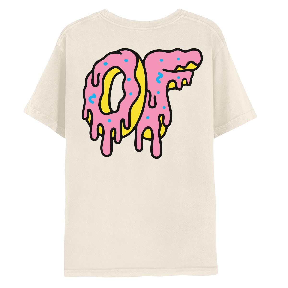 Dripping Logo Tee- Natural-Odd Future