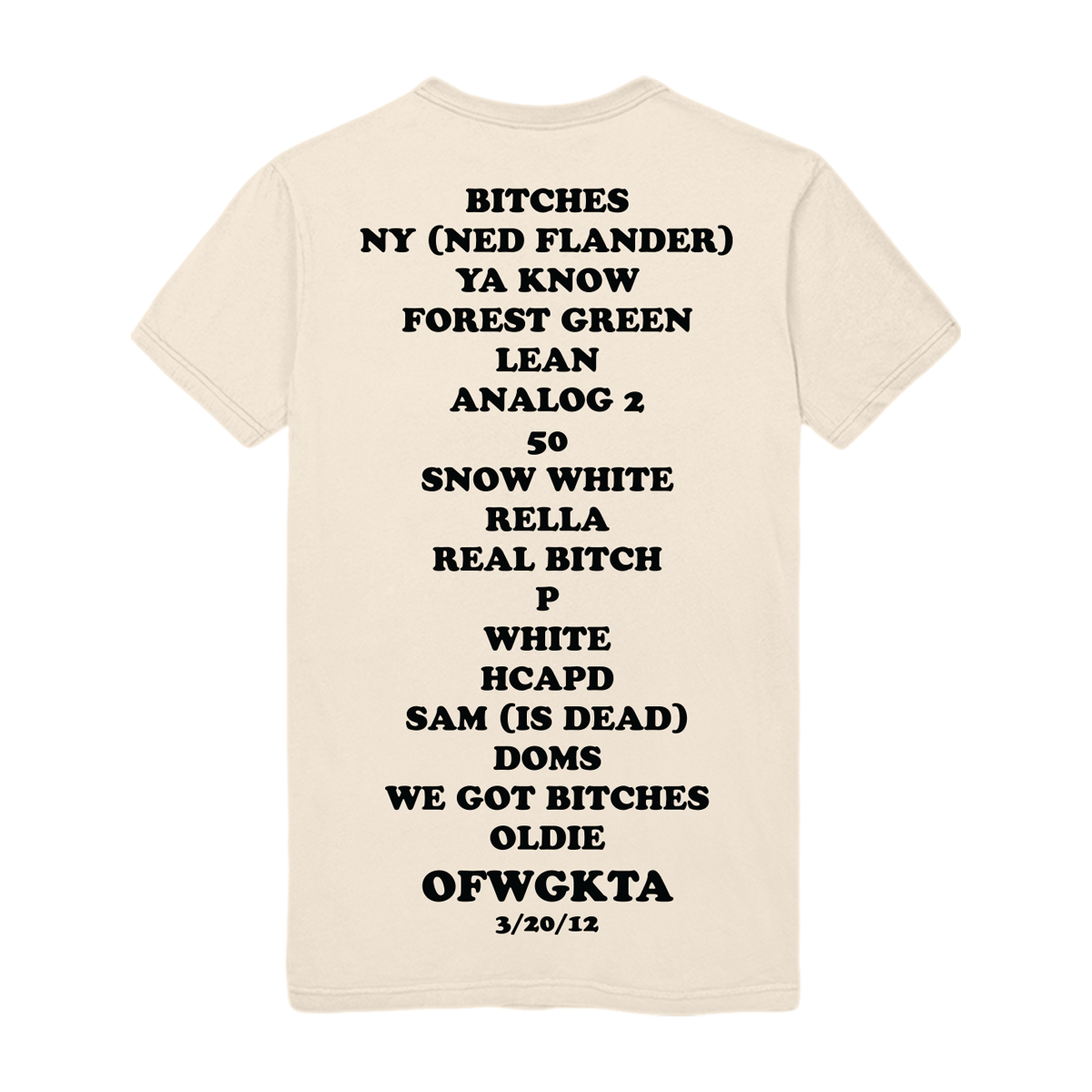 Vol 2. Tee – Natural-Odd Future
