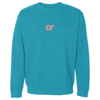 OF Donut Logo Embroidered Crewneck Sweatshirt - Teal-Odd Future