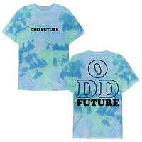 Pyramid Scheme T-shirt - Blue/Green Tie Dye-Odd Future