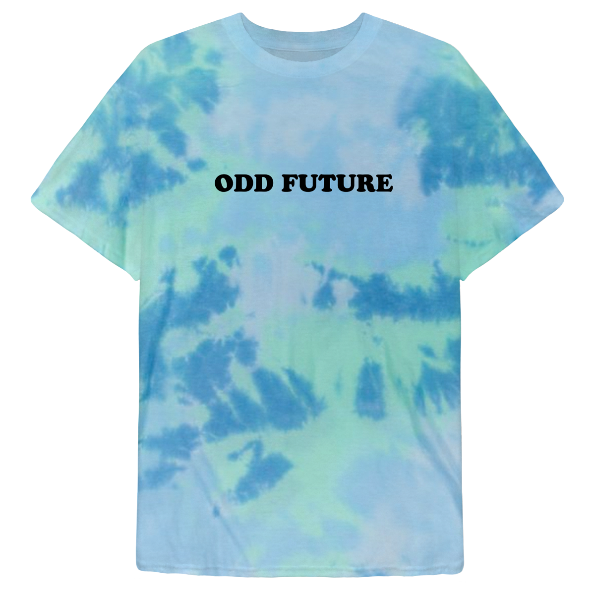 Pyramid Scheme T-shirt - Blue/Green Tie Dye-Odd Future