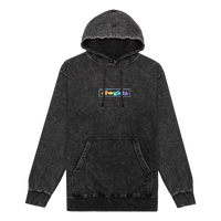 ofwgkta Rainbow Pullover Hoodie - Black Mineral Wash-Odd Future