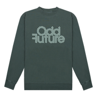 Checker Crewneck Sweatshirt - Alpine Green-Odd Future