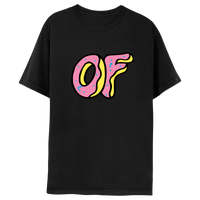 Donut Large Logo T-shirt - Black-Odd Future