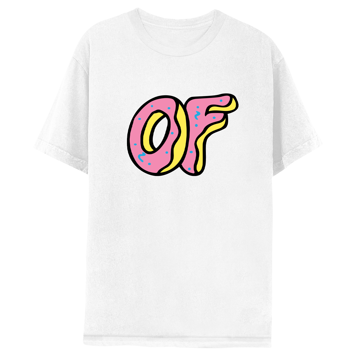 Donut Large Logo T-shirt - White-Odd Future
