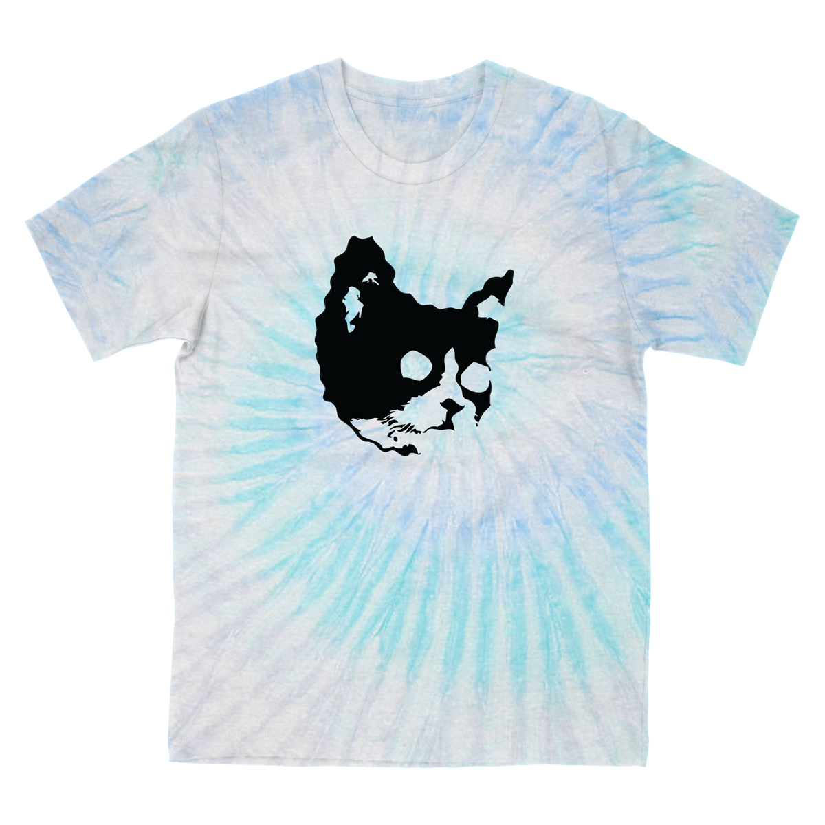 Meow T-shirt Blue Ice Tie Dye-Odd Future