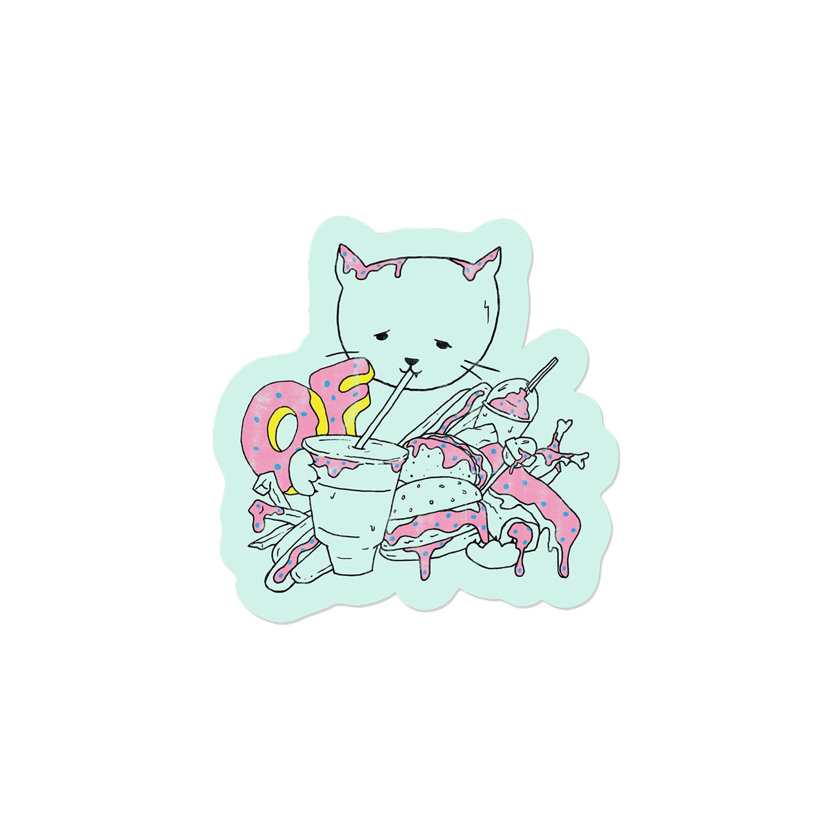 Blue Cat Sticker Odd Future OFWGKTA