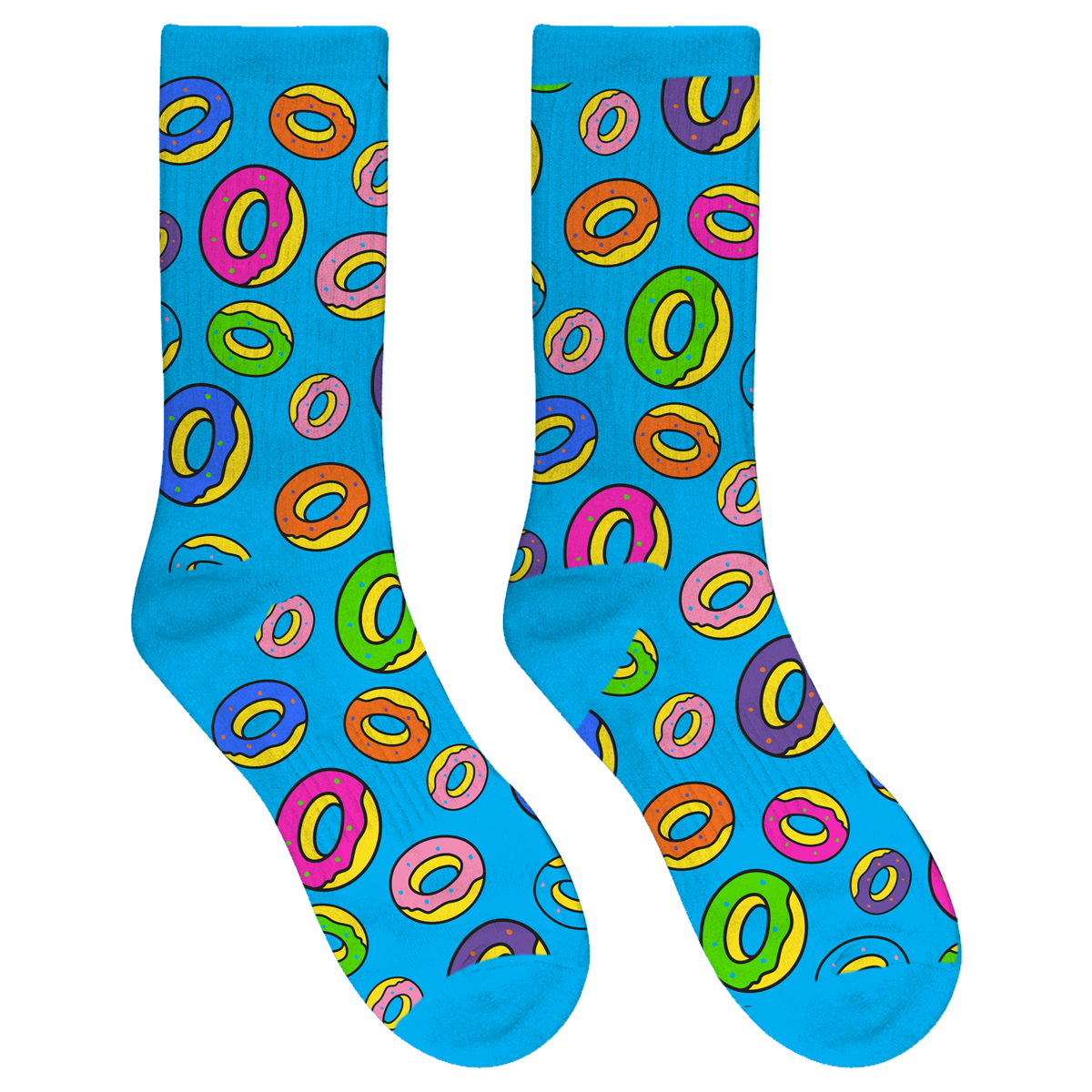 Allover Donut Socks - Blue/Multi-Odd Future