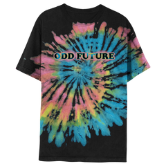 Odd Future Center Teal & White Split Tie Dye T-Shirt