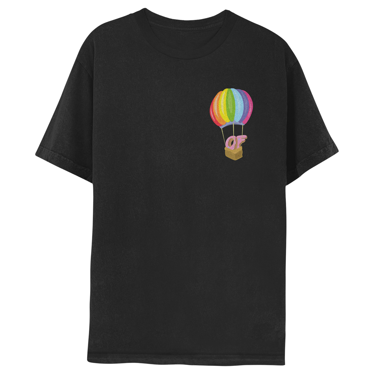 Hot Air Balloon T-shirt - Black-Odd Future