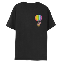 Hot Air Balloon T-shirt - Black-Odd Future