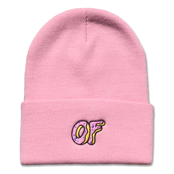 OF Classic Logo Cuff Beanie - Pink - Odd Future OFWGKTA