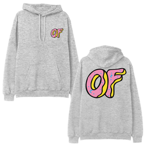 Odd future pink and online white hoodie