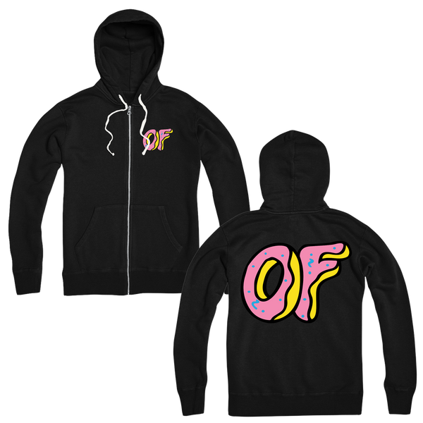OF Classic Logo Zip Hoodie - Black - Odd Future OFWGKTA