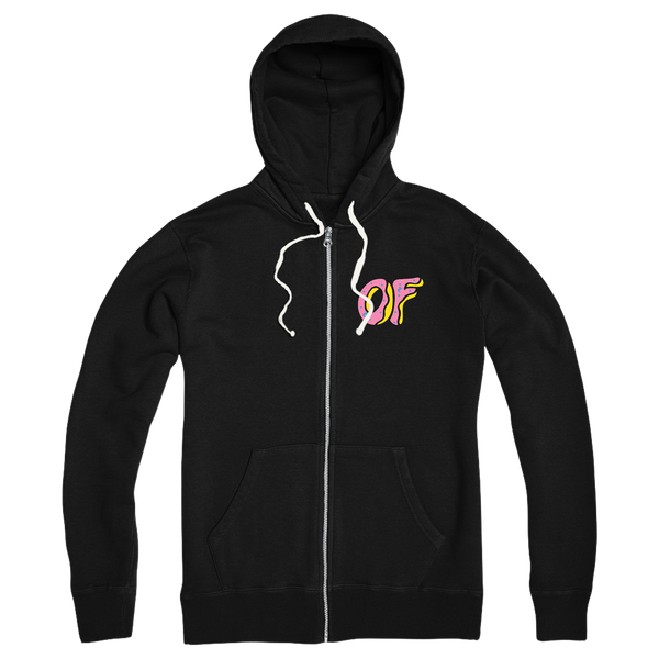 OF Classic Logo Zip Hoodie - Black - Odd Future OFWGKTA