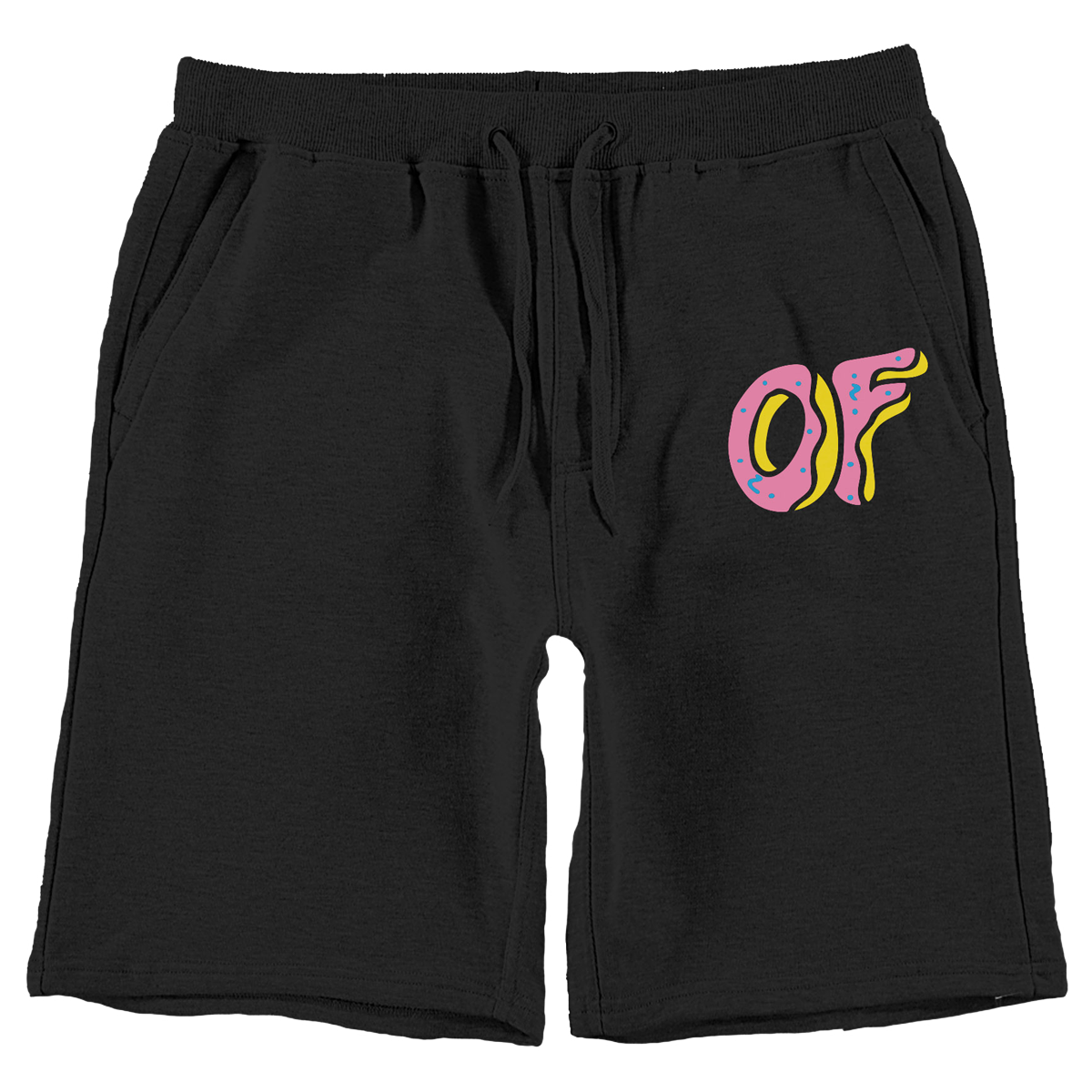 OF Classic Logo Fleece Shorts - Black-Odd Future