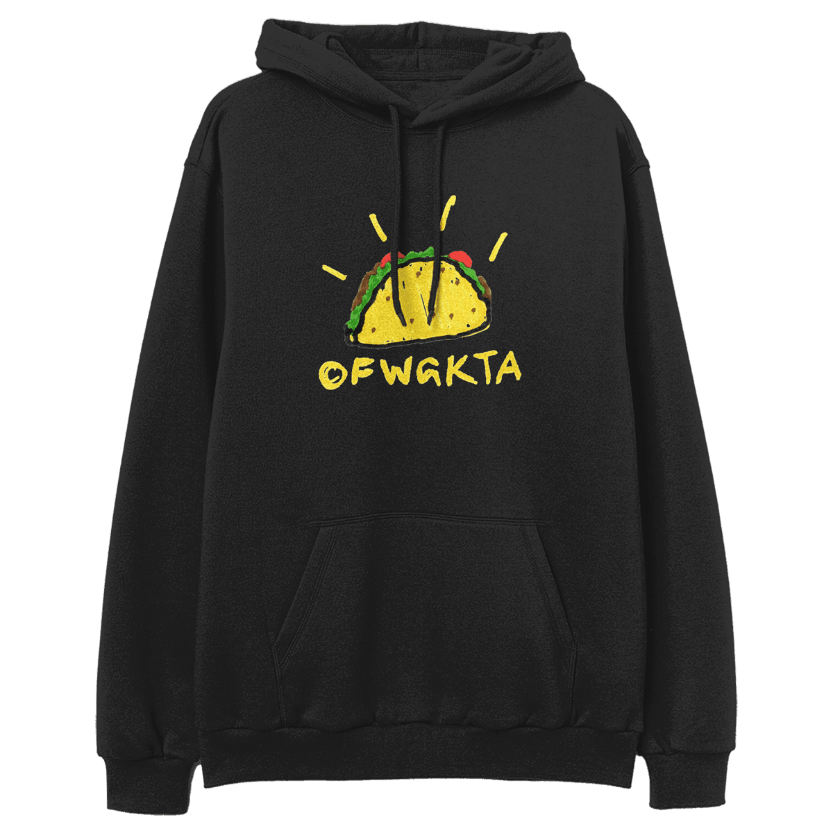 Taco Pullover Hoodie - Black-Odd Future