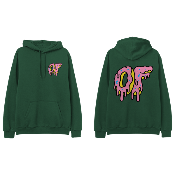 Dripping Logo Hoodie Green Odd Future OFWGKTA