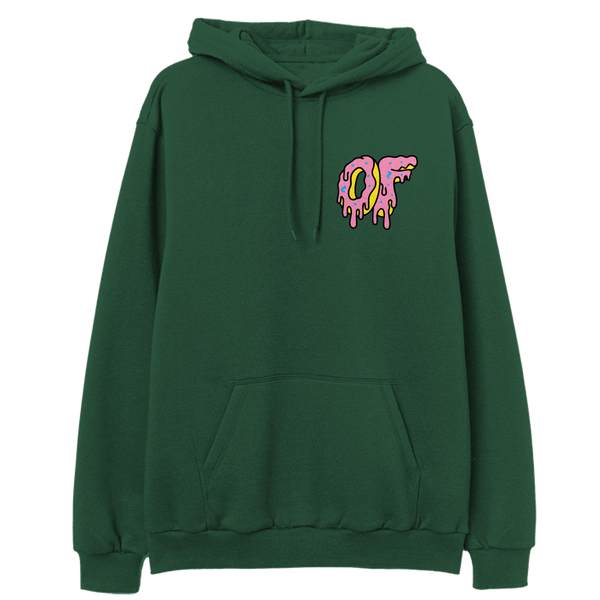 Dripping Logo Hoodie Green Odd Future OFWGKTA
