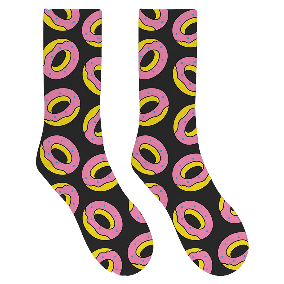 Allover Donut Socks - Black-Odd Future