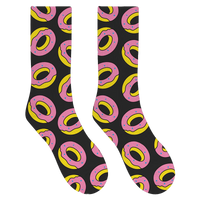 Allover Donut Socks - Black-Odd Future