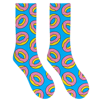 Allover Donut Socks - Blue-Odd Future