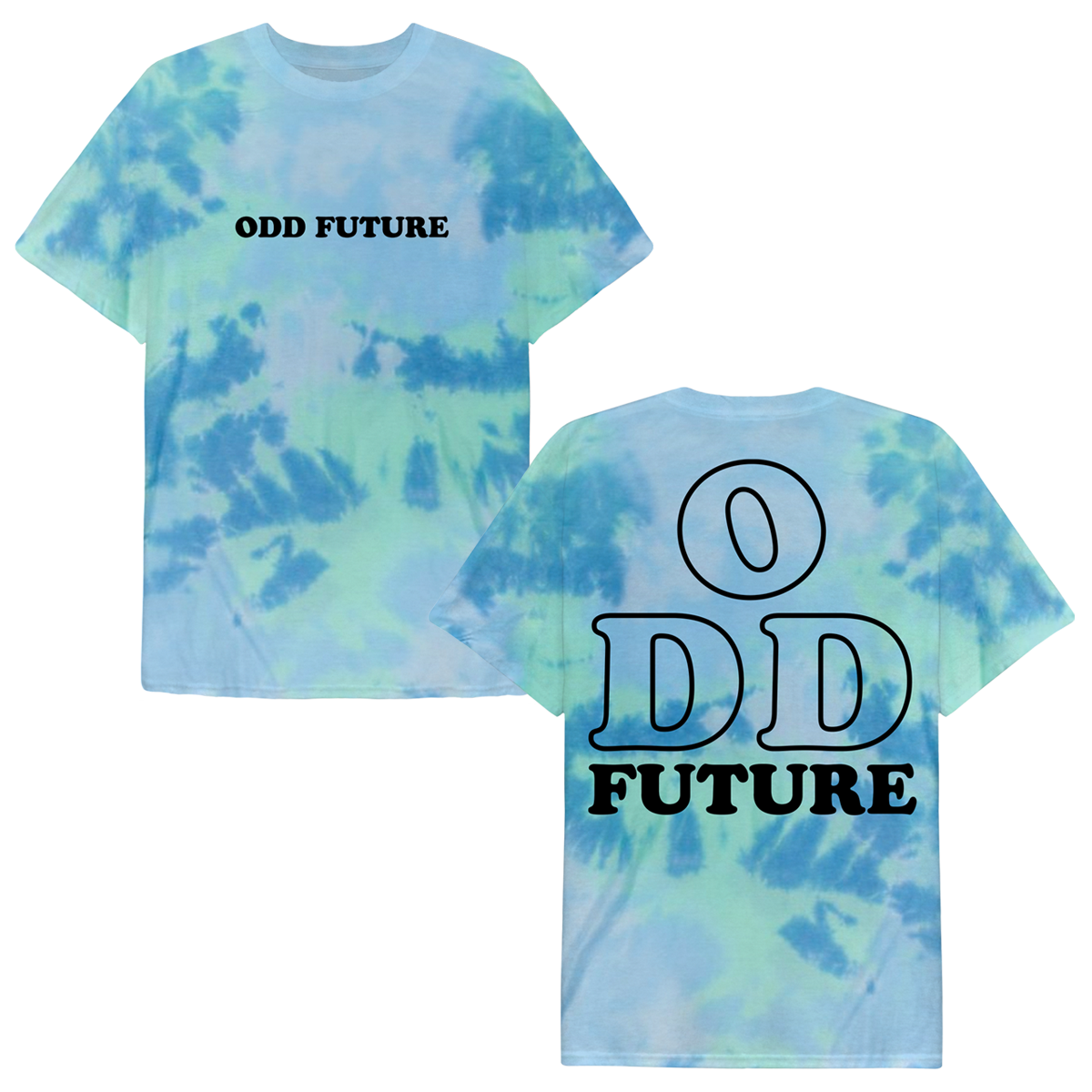 Odd future aqua tie top dye hoodie