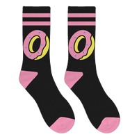Big Donut O Striped Socks - Black/Pink-Odd Future